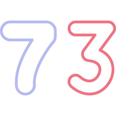 Sekiz numaralı vektör simgesi tasarım şablonu