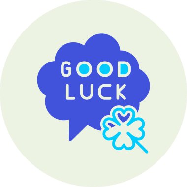 Vektör çizimi. Şans kartı.