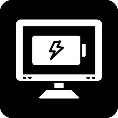 Bilgisayar. Web simgesi basit illüstrasyon