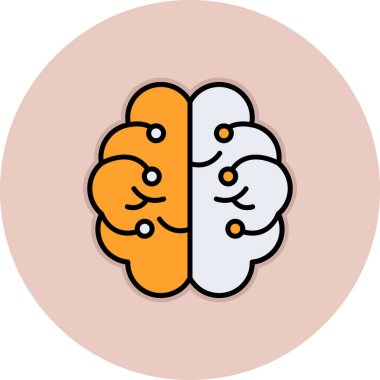 Kolayca değiştirebilen veya düzenleyebilen Beyin Vektörü simgesi