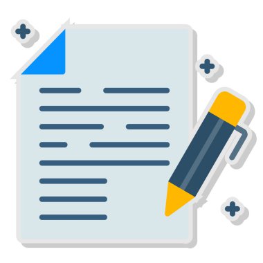 belge dosya simgesi düz biçimli