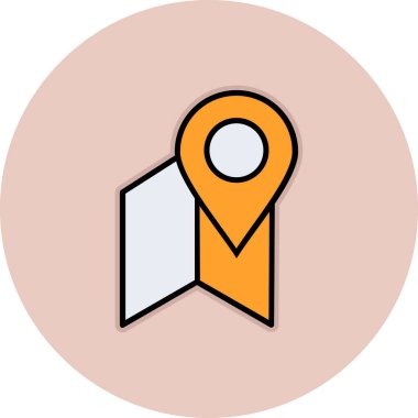 konum haritası simgesi simgesi