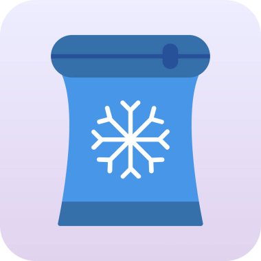 Bir kar tanesi simgesinin vektör çizimi