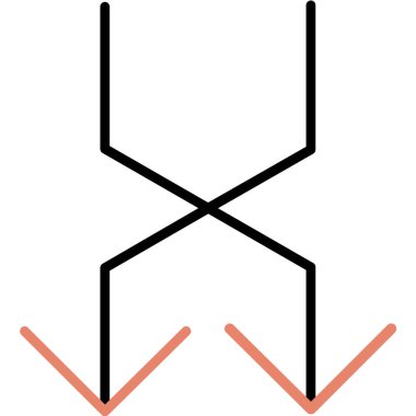 Kimyasal simge vektör çizimi