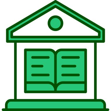 Bina. Web simgesi basit illüstrasyon