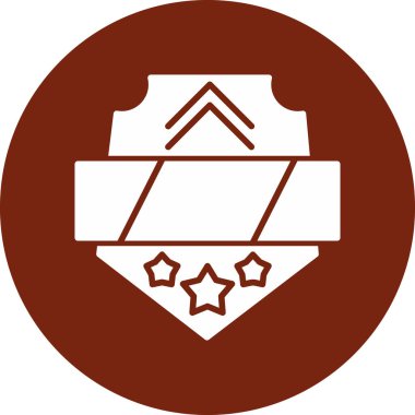 Rozet rozet simgesi modaya uygun izole edilmiş arkaplan