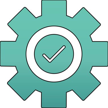 dişli simgesi. vektör illüstrasyonu