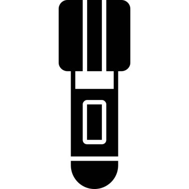 Fitness egzersiz dambıl simgesi katı stili