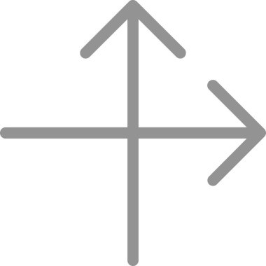 Yön ok ikonu vektör illüstrasyonu