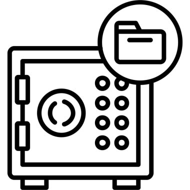 ATM 'de. Web simgesi basit tasarım