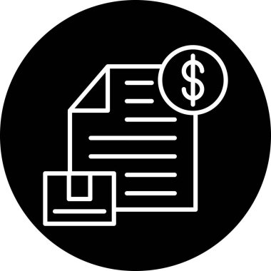 belge simgesi vektör illüstrasyonu