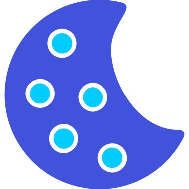 Cadılar Bayramı Ay simgesi, vektör çizimi