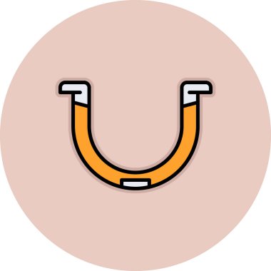 Tek bir simge tasarımının vektör illüstrasyonu