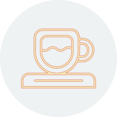 vektör çay bardağı simgesi