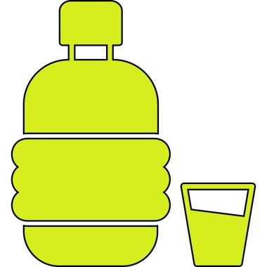 Soda ikonu içebilir. Web için içecek vektör simgesinin özet çizimi