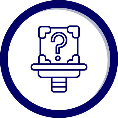 Soru işareti vektör illüstrasyonu