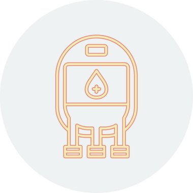 sırt çantası simgesi vektör illüstrasyonu