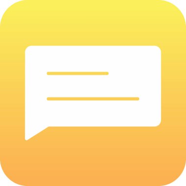 mesaj simgesi soyut olarak izole edildi