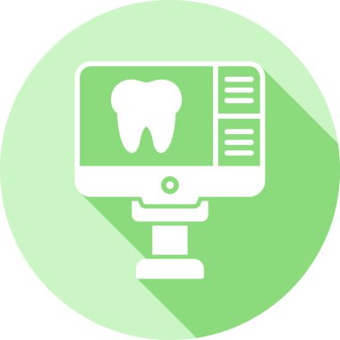 Dişçi. Web simgesi basit illüstrasyon