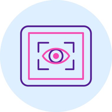 Göz. Web simgesi basit illüstrasyon