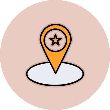 Harita konumu simgesi, özet biçimi