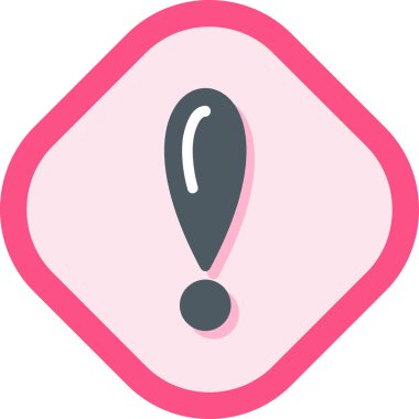 Ünlem işareti. Basit resimleme