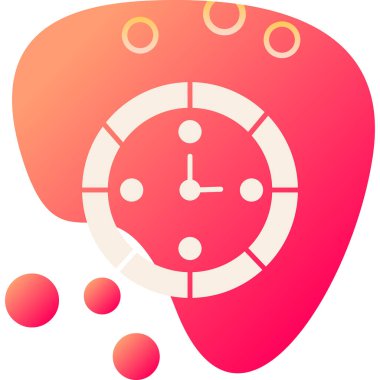 Saat simgesi vektör illüstrasyonu