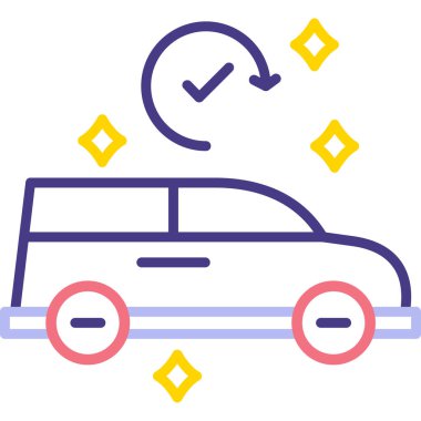 - Araba. Web simgesi basit illüstrasyon