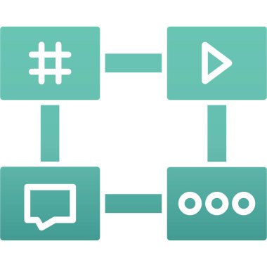 Seo modern simgesi, seo simgesinin vektör illüstrasyonu