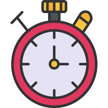 Çalar saat. Web simgesi basit illüstrasyon