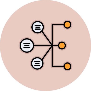 ağ bağlantılarının vektör simgesi