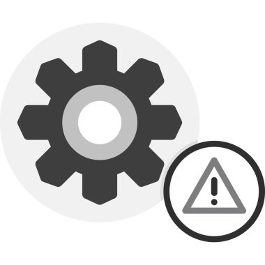 dişli simgesi vektör illüstrasyonu.
