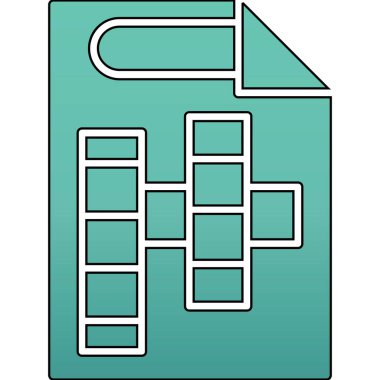 Web çizgisi simgesi, not defterinin vektör illüstrasyonu