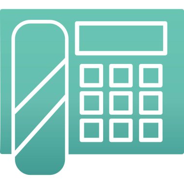 hesap makinesi simgesi vektör illüstrasyonu