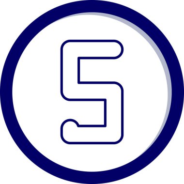 S harfi logo tasarım şablonu. İş logosu şablonunun vektör çizimi