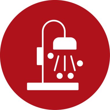 Duş simgesinin vektör illüstrasyonu