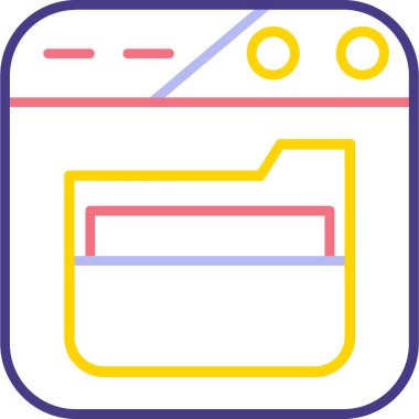 tarayıcı web simgesi basit tasarım