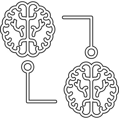 beyin ve dişli simgesini