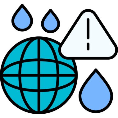 Yeryüzü genel simgesi - ana hatlar biçiminde