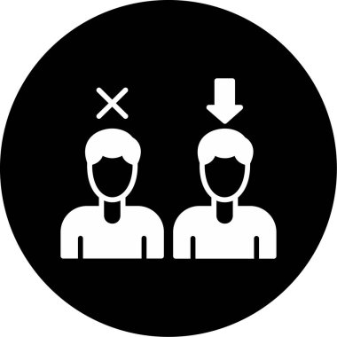 İnsan simgesinin vektör illüstrasyonu