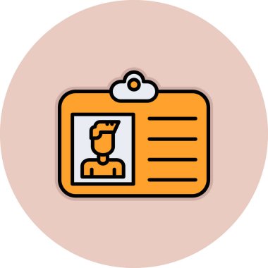 Moda biçimi izole edilmiş arkaplanda kimlik simgesi