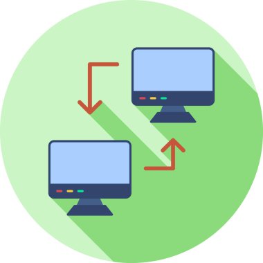 Sunucu simgesinin ana hatları doldurulmuş hali
