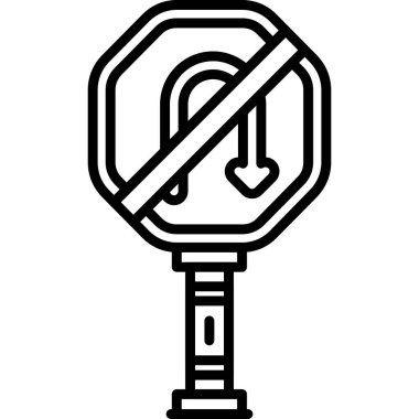 Kes şunu. Web simgesi basit illüstrasyon