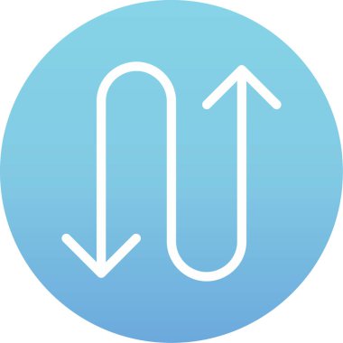 Yönlendirme vektörü simgesi. Basit resimleme