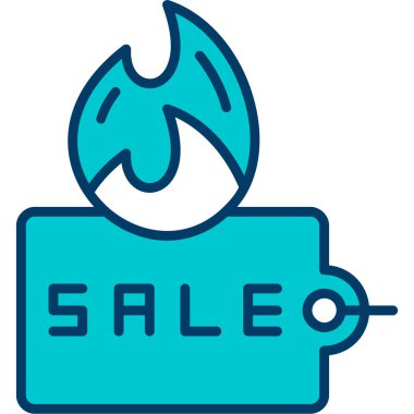 indirimli satış fiyatı simgesi