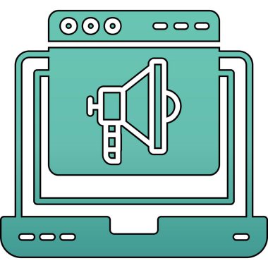 Pazarlama ikonu. Web için seo vektör simgelerinin özet çizimi