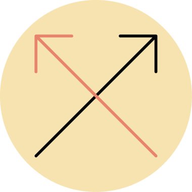 Yön. Web simgesi basit illüstrasyon