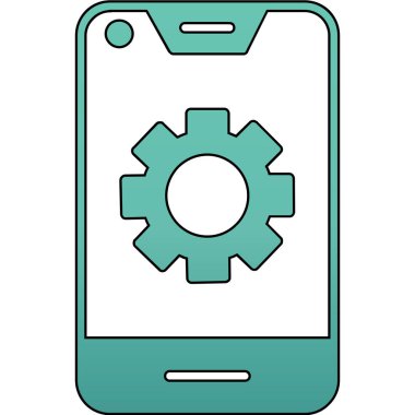 cep telefonu ve şanzıman simgesi