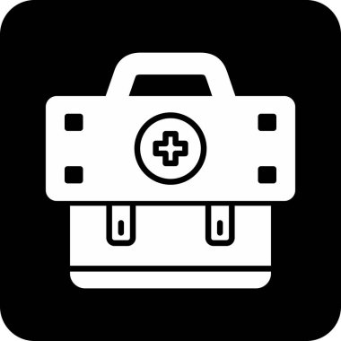 Moda tarzı izole edilmiş arka planda tıbbi malzeme simgesi