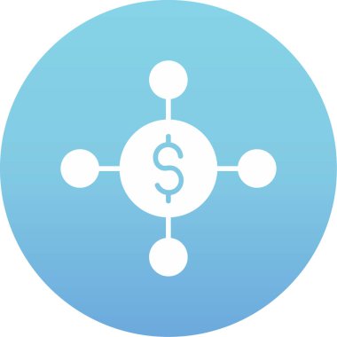 Dolar simgesi vektör illüstrasyonu